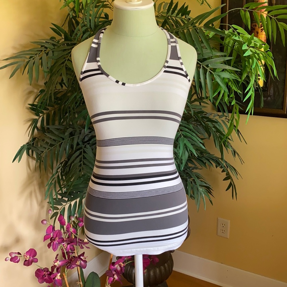 Lululemon Striped Racer Back Tank